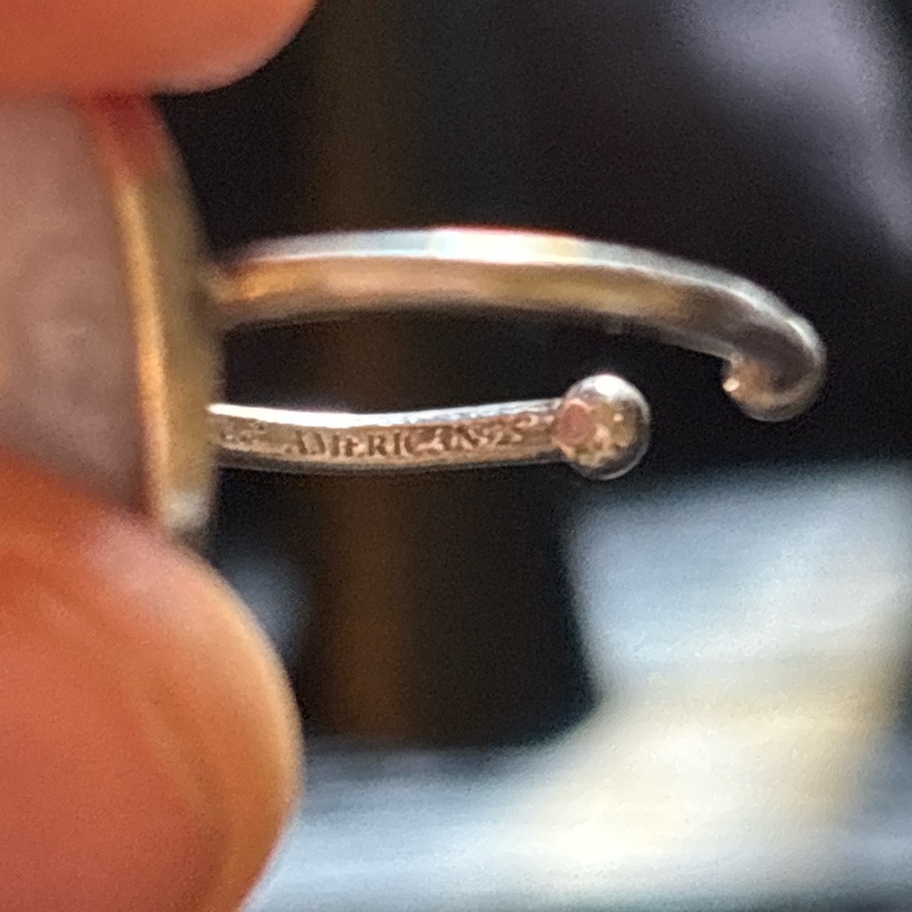 Sterling Silver Oval Shape Ring - image 5